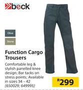 Beck Function Cargo Trousers