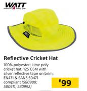 Watt Reflective Cricket Hat