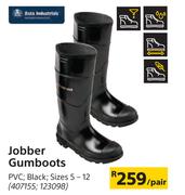 Bata Jobber Gumboots (BLack)-Per Pair