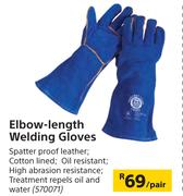 Elbow Length Welding Gloves-Per Pair