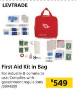 Levtrade First Aid Kit In Bag