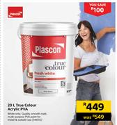 Plascon True Colour Acrylic PVA 544312-20Ltr