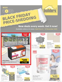 Builders : Black Friday Price-Shedding (06 November - 12 November 2023), page 1