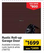Rustic Roll-Up Garage Door 736773
