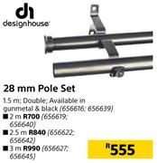 Designhouse 28mm Pole Set 3m