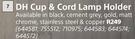 DH Cup & Cord Lamp Holder