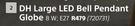 DH 8W E27  Large LED Bell Pendant Globe