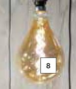 DH Large LED Pear Pendant Globe 4W E27