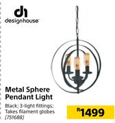 Designhouse Metal Sphere Pendant Light