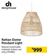 Designhouse Rattan Dome Pendant Light