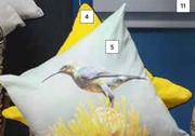 DH Plain Lemon Scatter Cushions 600mm x 600mm