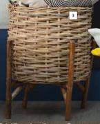 Woven Planter With Stand 620mm x 620mm x 840mm