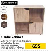 Home & Kitchen 4 Cube Cabinet