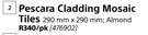 Pescara Cladding Mosaic Tiles-290mm x 290mm Per Pack