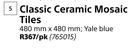 Classic Ceramic Mosaic Tiles-480mm x 480mm Per Pack