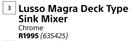 Lusso Magra Deck Type Sink Mixer Chrome