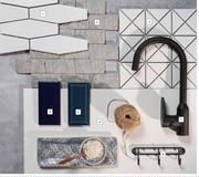 Azul Craquelle Bevelled Subway Mosaic Tiles-75mm x 15mm Per Pack