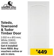 Swartland Toledo, Townsend & Tudor Timber Door 2.032 m x 813 mm