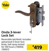 Yale Onda 3-Lever Lock Set