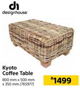 Designhouse Kyoto Coffee Table 800 mm x 500 mm x 350 mm