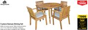 Designhouse 5-Piece Kansas Dining Set