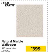 Fired Earth Natural Marble Wallpaper 530mm X 10m