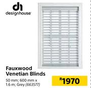 Designhouse Fauxwood Venetian Blinds 663577