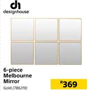 Designhouse 6-Piece Melbourne  Mirror (Gold) 786219