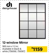 Designhouse 12-Window Mirror 756066, 756067