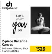 Designhouse 2-Piece Ballerina Canvas (Black) 640mm X 450mm