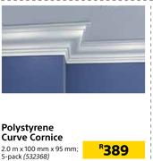 Polystyrene Curve Cornice 532368
