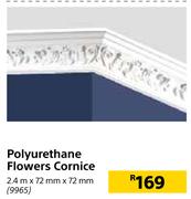 Polyurethane Flowers Cornice 9965