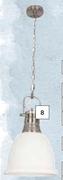 Bright Star 1-Light Metal Pendant Light (White/Satin)