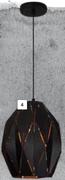 Bright Star 1-Light Geo Metal Pendant Light (Black/Copper)