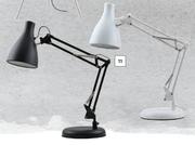 DH Metal Cantilever Desk Lamp Black & White-Each