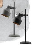 DH Tulip Desk Lamp Grey & Black-Each