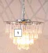 Radiant Gem Chandelier Chrome 500mm