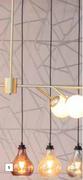 Bright Star 1 Light Crackle Glass Pendant Light
