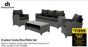 Design House 4 Piece Costa Rica Patio Set