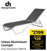 Design House Urban Aluminium Lounger