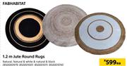 Fabhabitat 1.2m Jute Round Rugs-Each