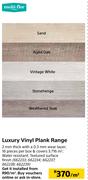 Multi-Flor Luxury Vinyl Plank Range-Per Sqm