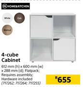 Home & Kitchen 4 Cube Cabinet