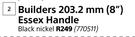Builders 203.2mm (8") Essex Handle
