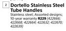 Dortello Stainless Steel Tube Hnadles