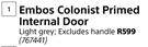Swartland Embos Colonist Primed Internal Door