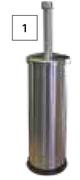 Lusso Metal Toilet Brush