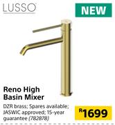 Lusso Reno High Basin Mixer