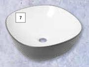 Bijiou Freestanding Square Basin Onyx Grey-Each