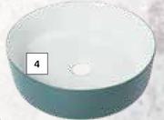 Bijiou Freestanding Round Basin Picto Blue-Each
